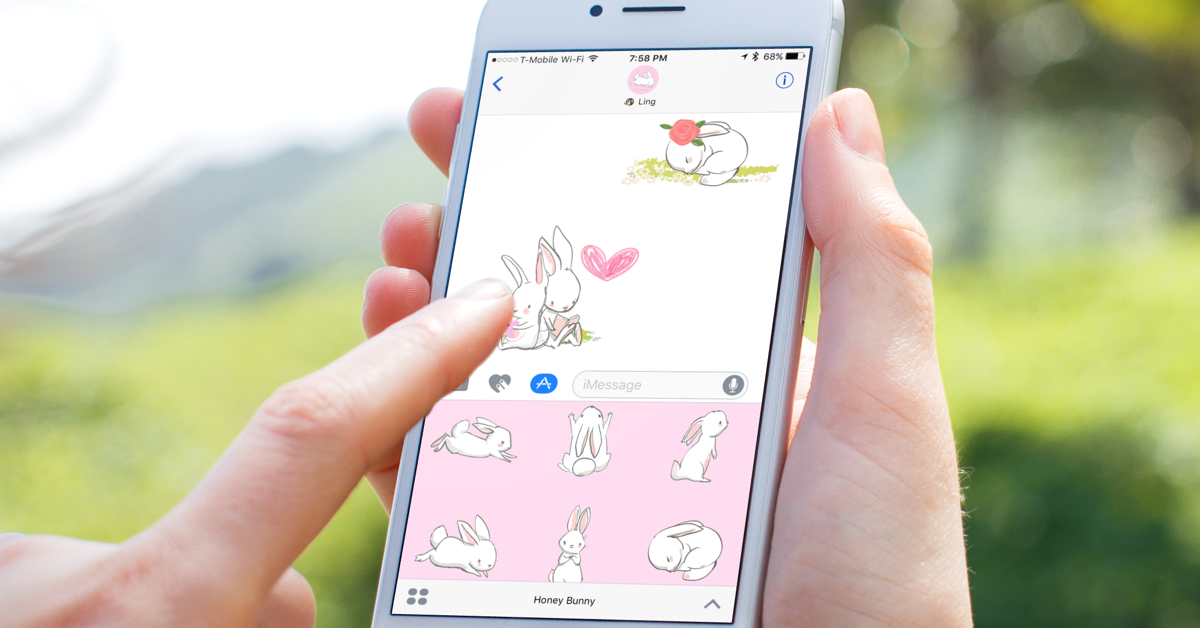 Honey Bunny iMessage Stickers gallery image