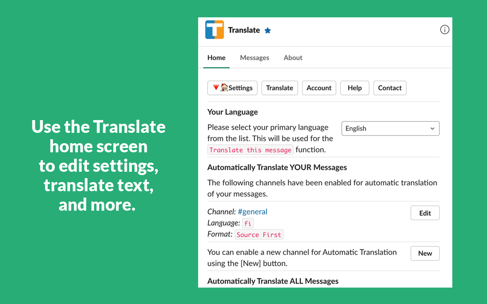 Translate for Slack gallery image