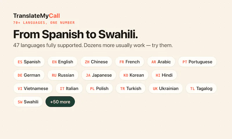 TranslateMyCall 2.0 screenshot 3