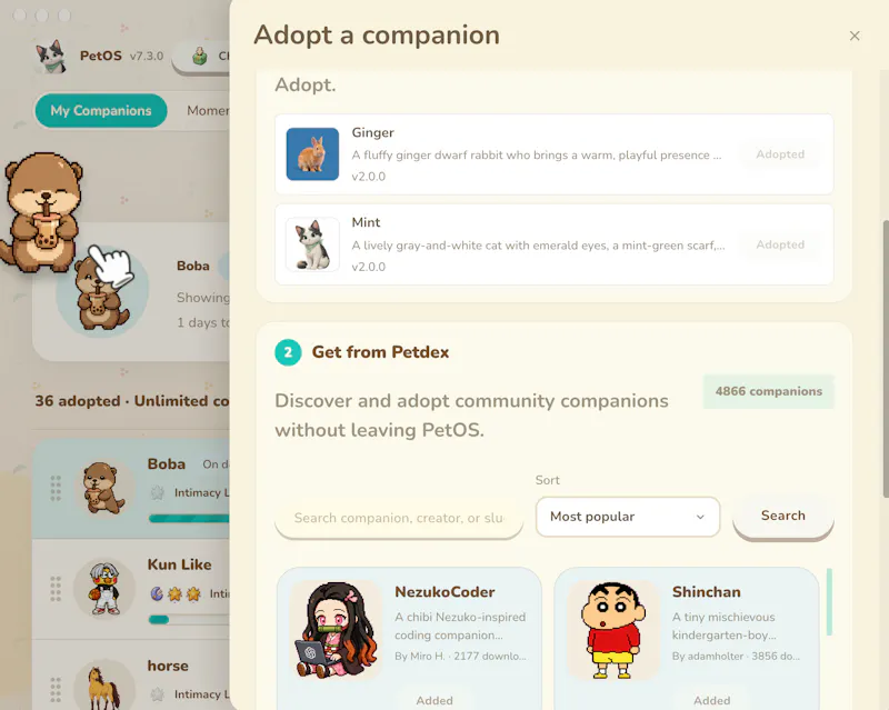 PetOS screenshot 3