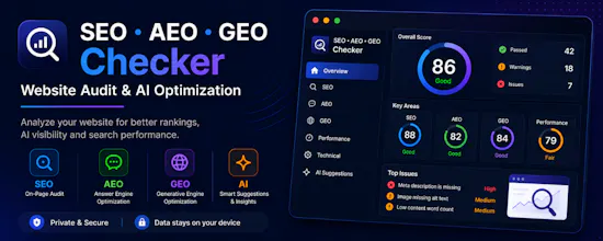 SEO, AEO & GEO audits with AI insights gallery image