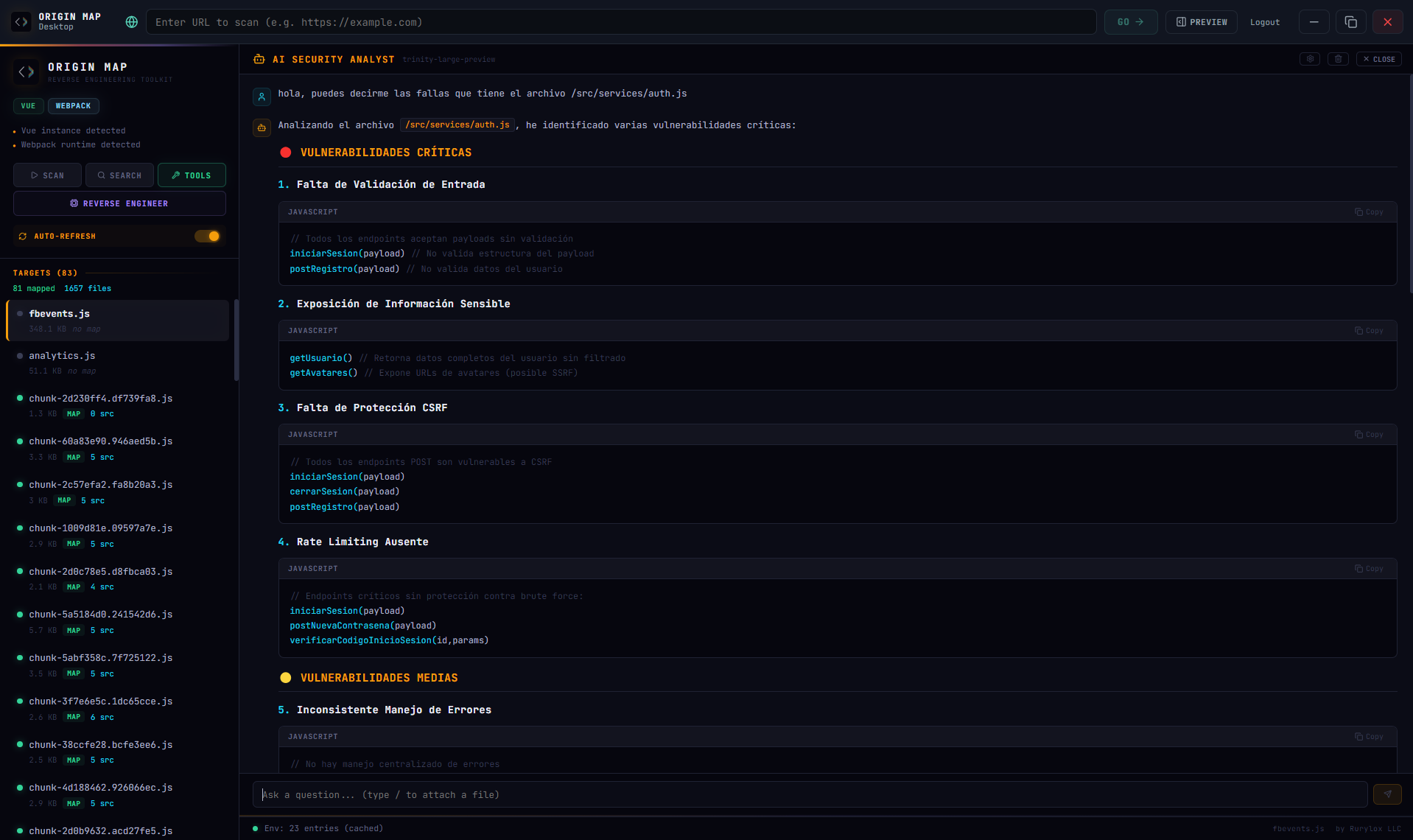Origin Map — Reverse Engineering Toolkit - Screenshot 4 showing product features and functionality