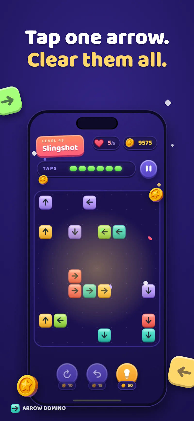 Arrow Domino: Tap Away Puzzle screenshot 3