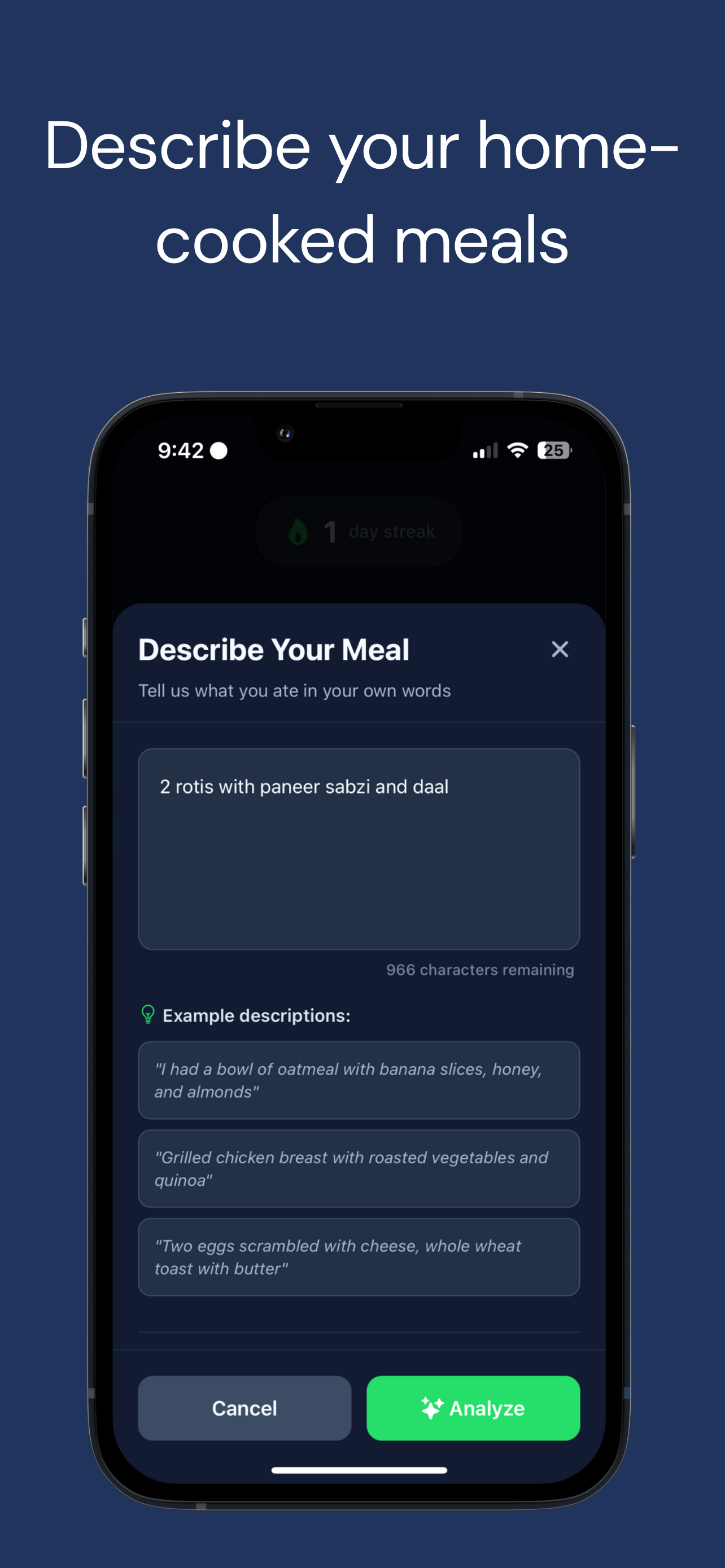 Nutrichef — Indian Food Tracker gallery image