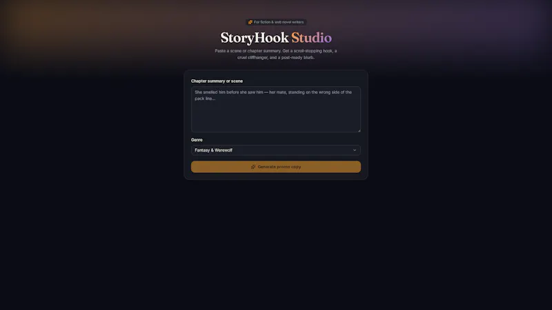 ​StoryHook Studio screenshot 1