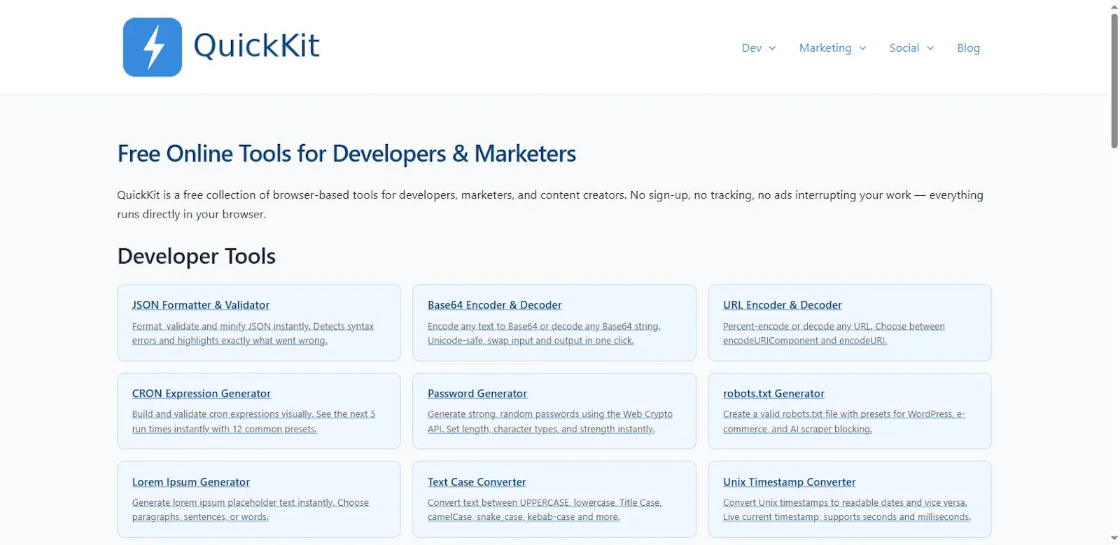 quickkit.tools screenshot 1