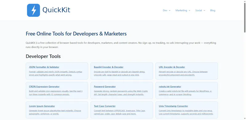 quickkit.tools screenshot 1