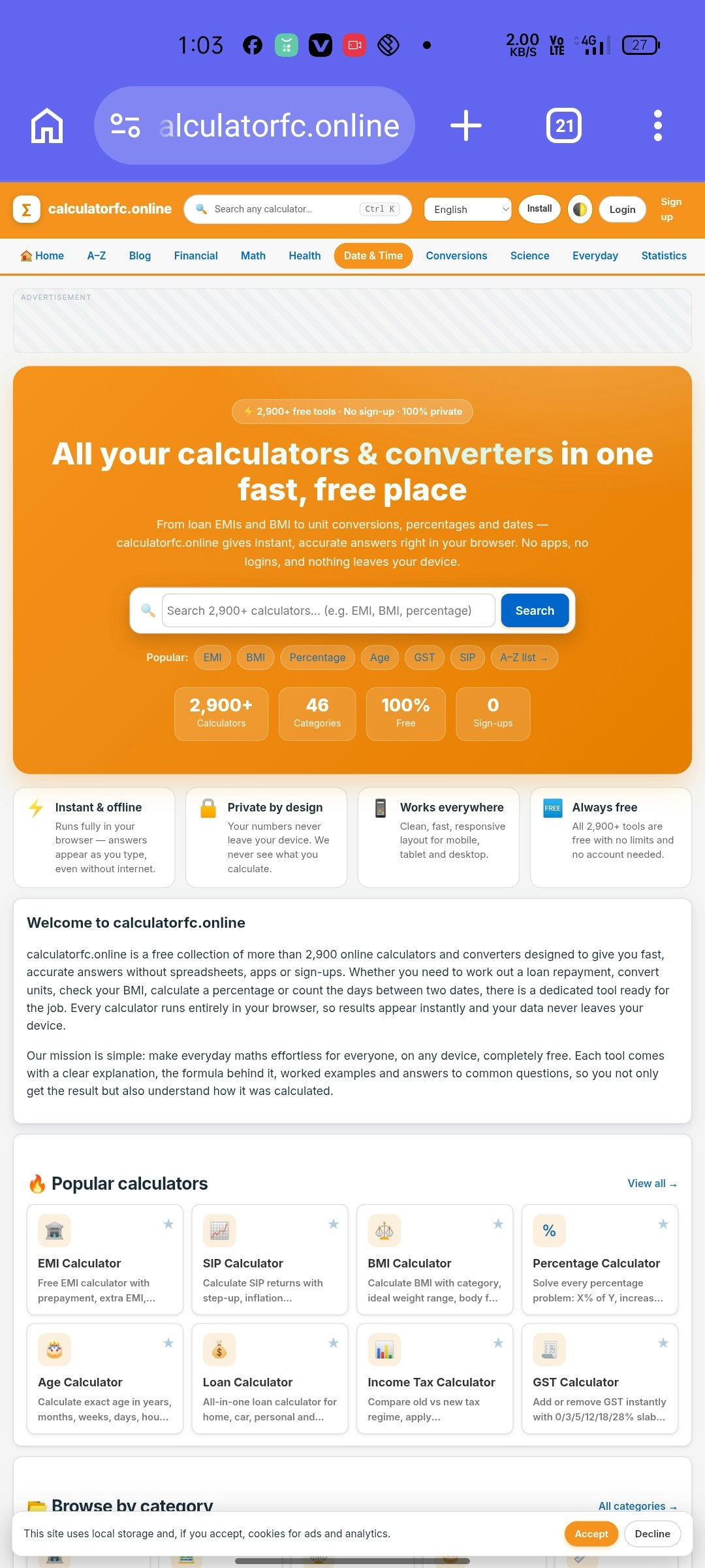calculator tools gallery image