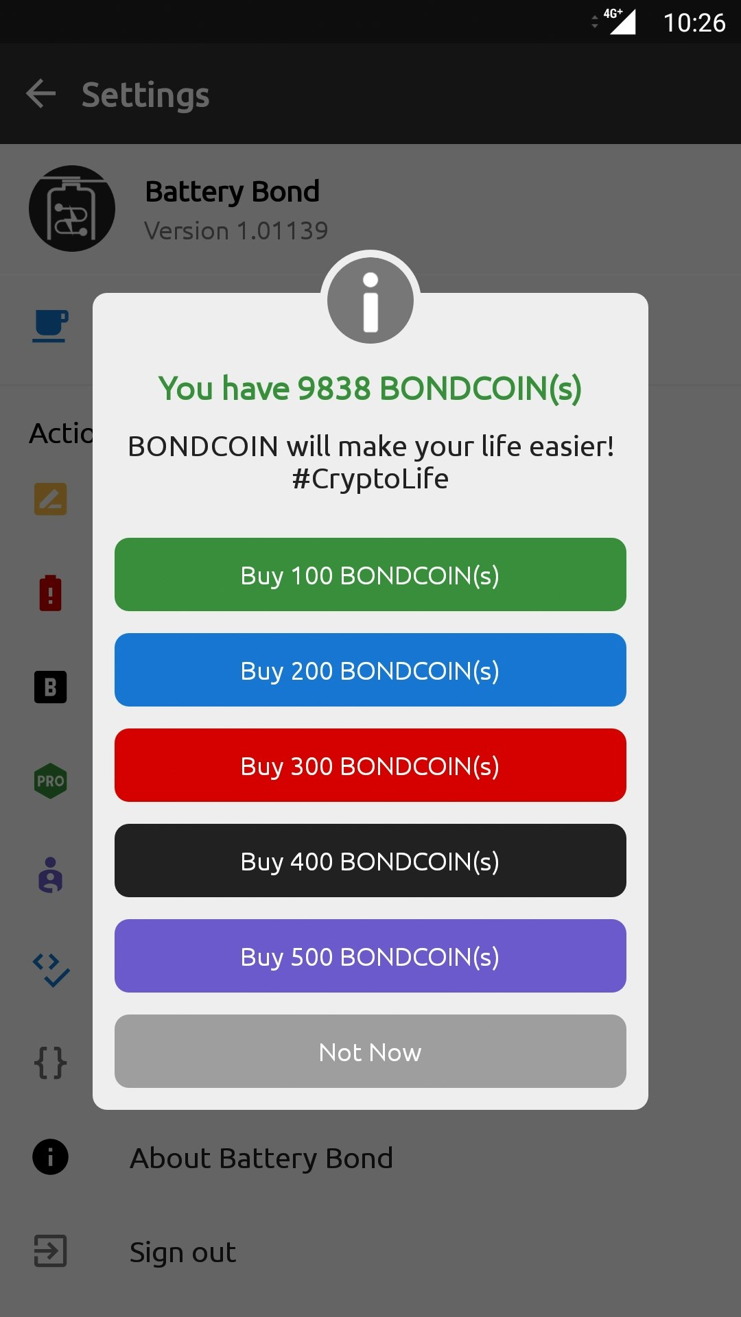 Battery Bond | Chat Incognito - BONDCOIN [BETA] gallery image