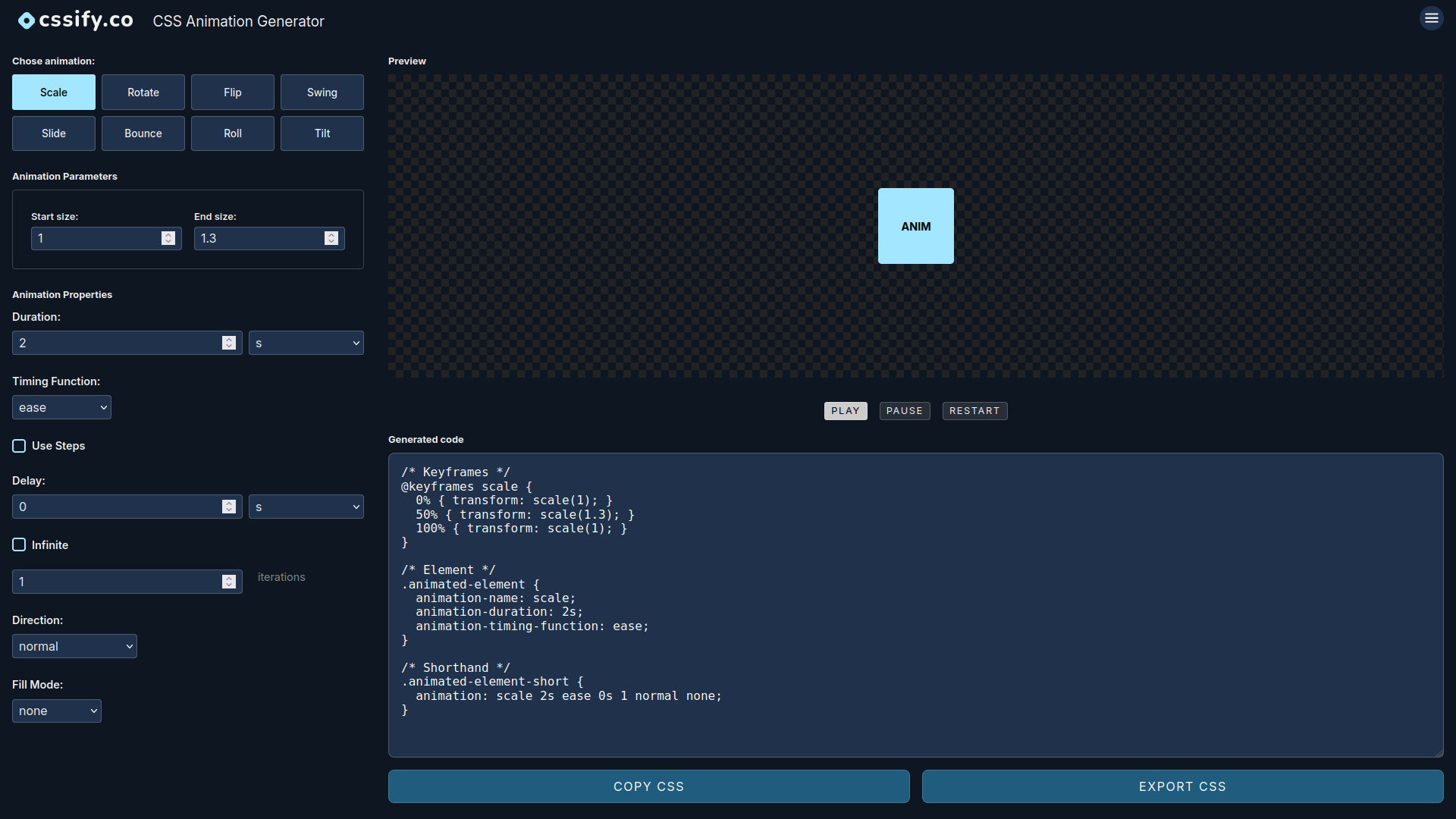 Free CSS Tools | CSSify.co gallery image