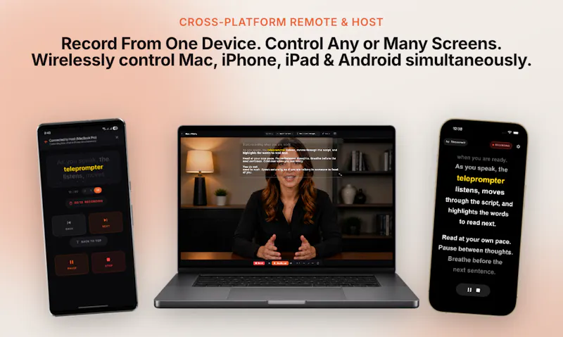 VoiceSync AI Teleprompter screenshot 1