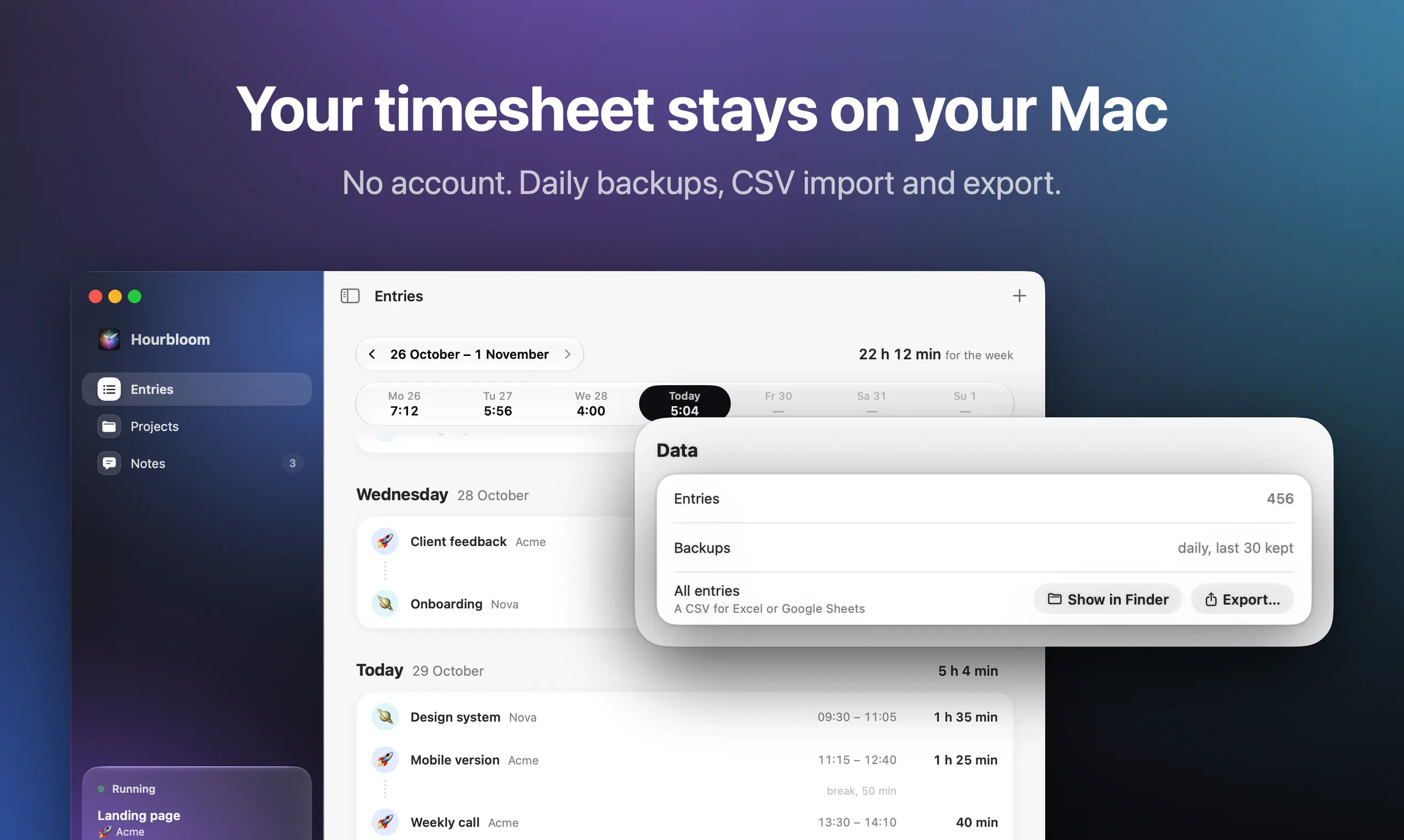 Hourbloom: Time Tracker gallery image