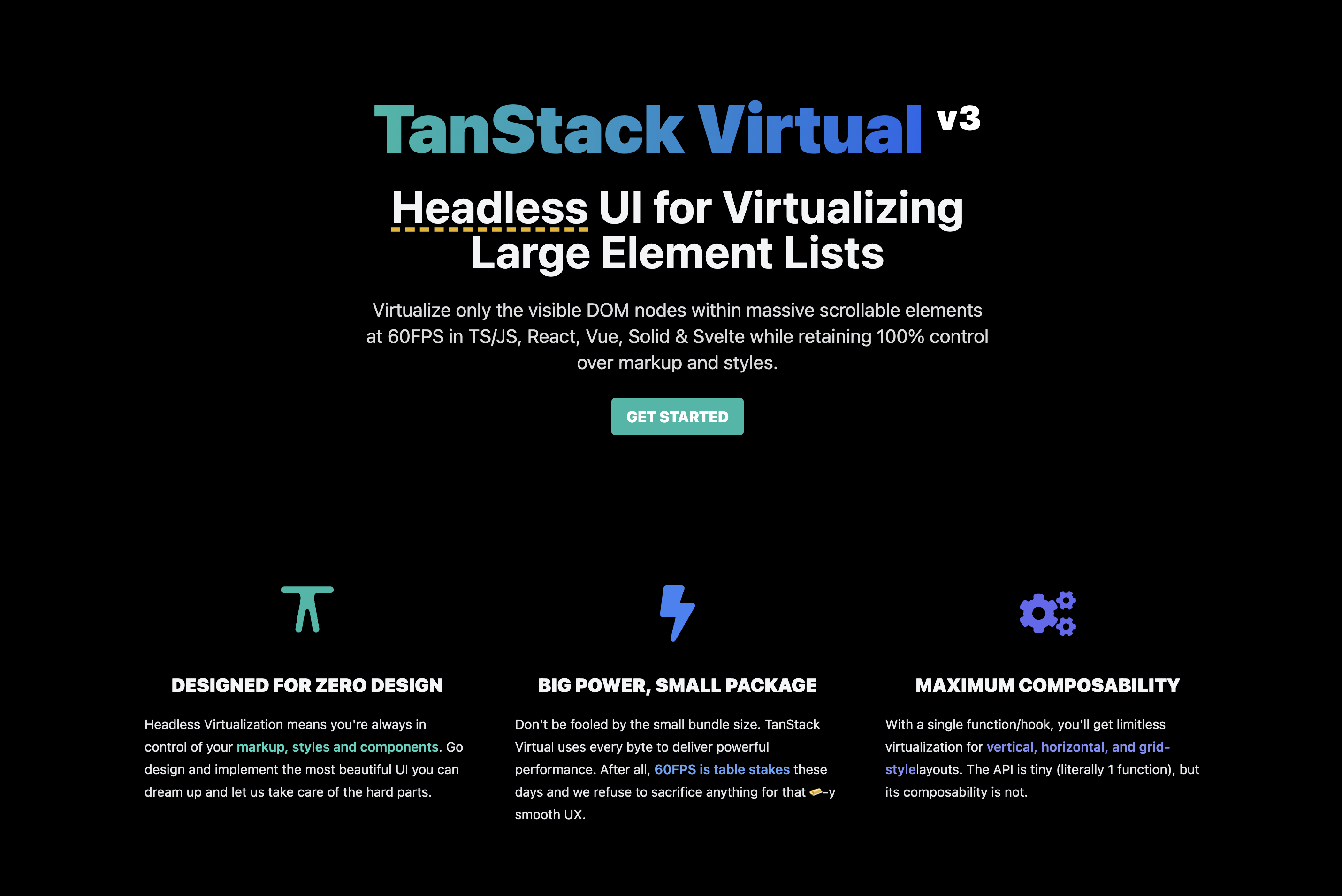 TanStack Virtual - Headless UI for Virtualizing Large Element Lists media 1