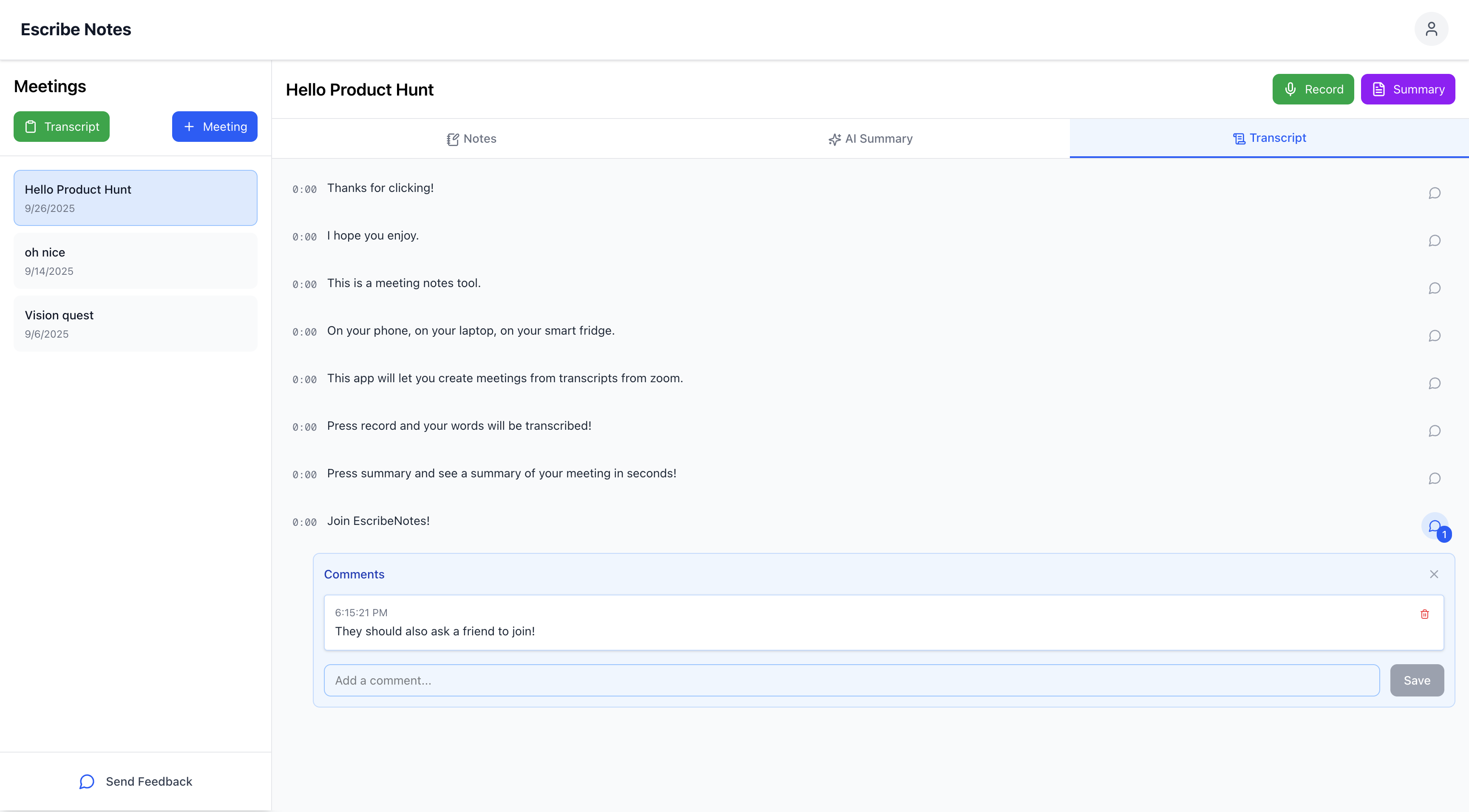 Escribe Notes gallery image
