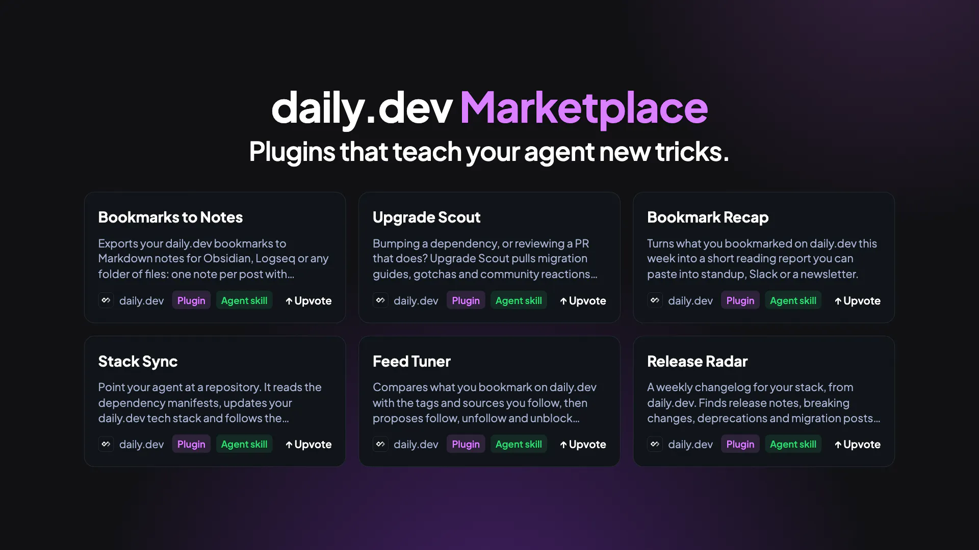 daily.dev, now for your agent gallery image