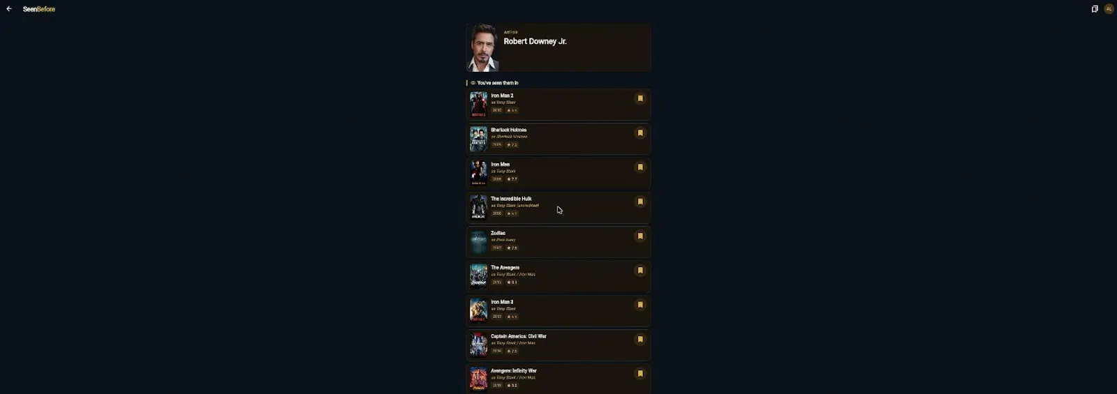SeenBefore screenshot 3