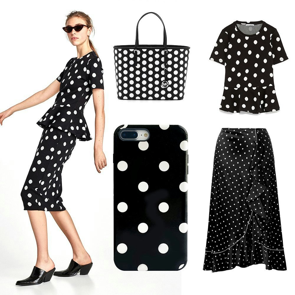 iPhone leather case with Polka Dots gallery image