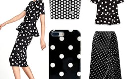 iPhone leather case with Polka Dots media 1