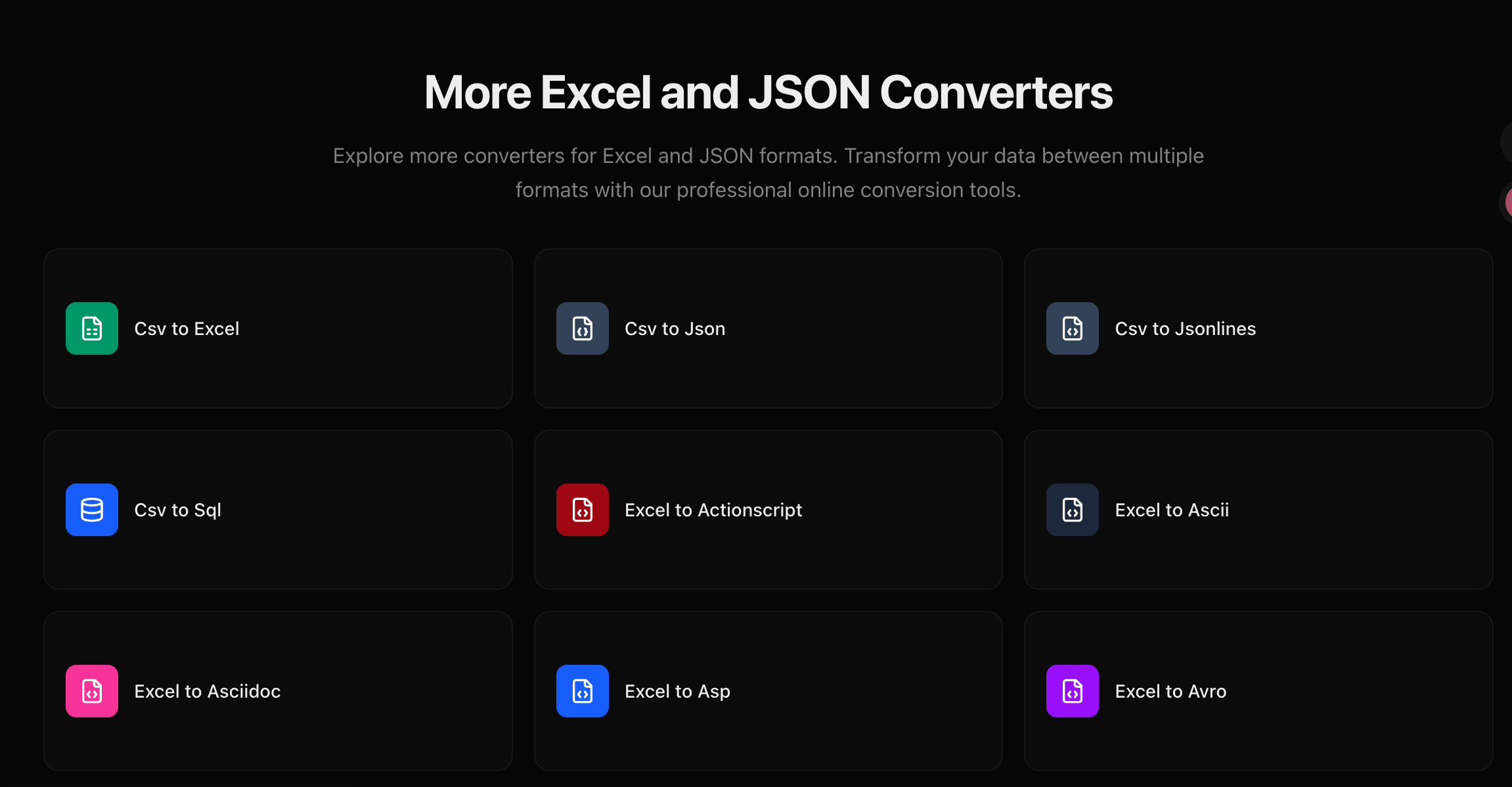 exceltojson gallery image