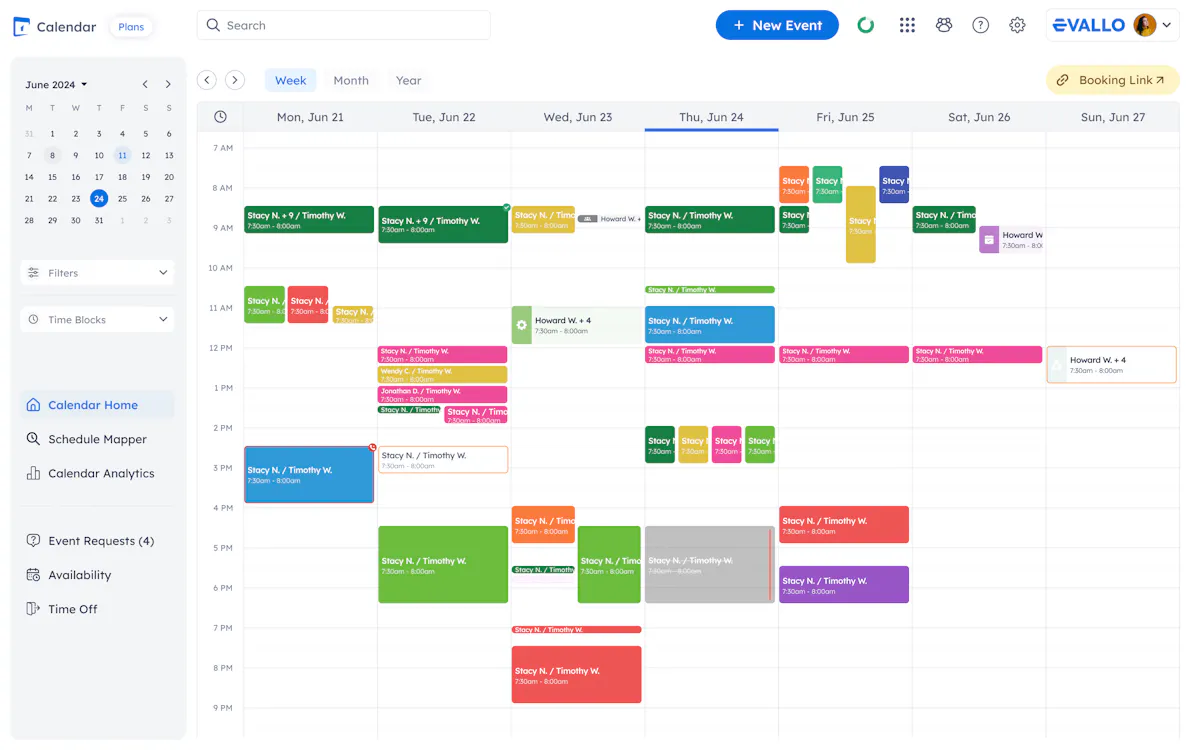 Evallo Calendar - Scheduling Made Easy