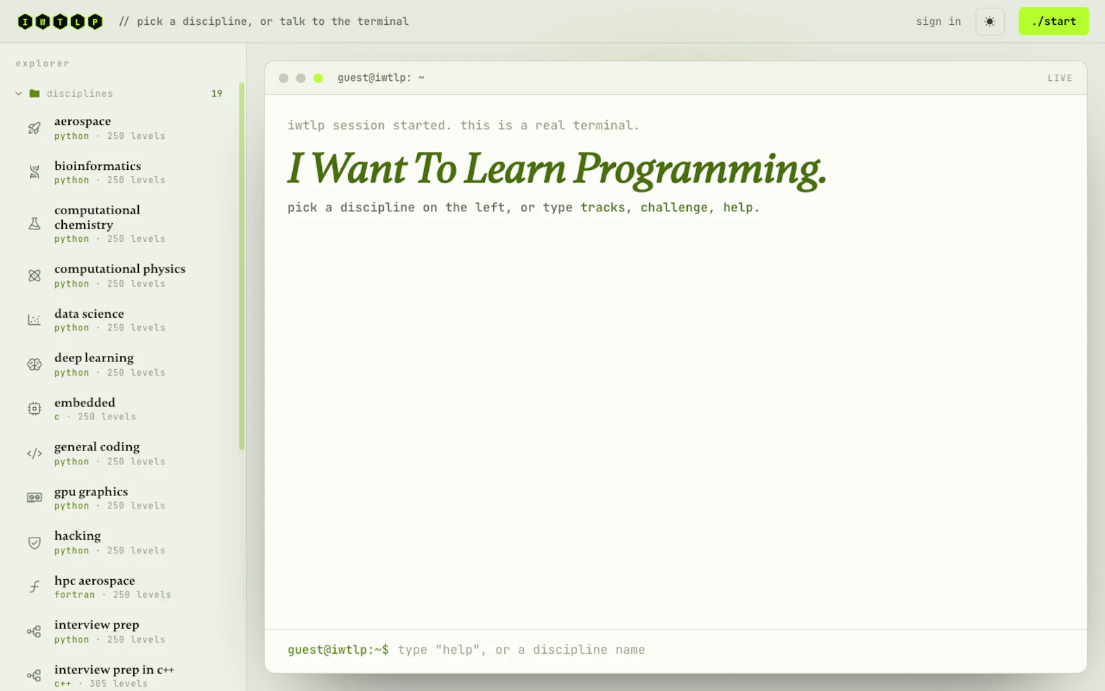 IWTLP - I Want To Learn Programming screenshot 1