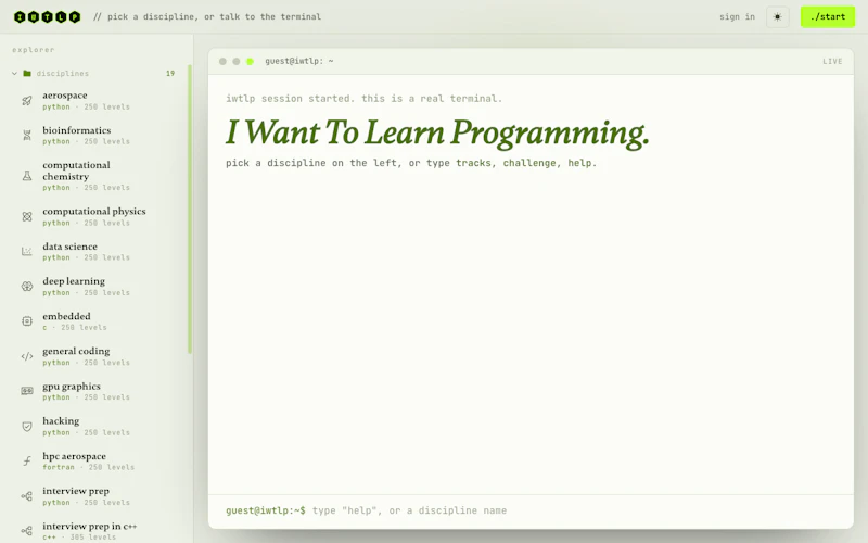 IWTLP - I Want To Learn Programming screenshot 1