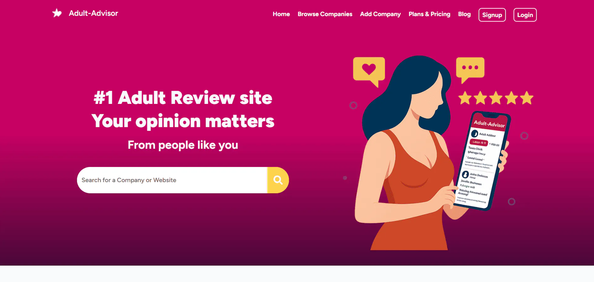 Customer reviews for Adult sites のプロダクトバナー