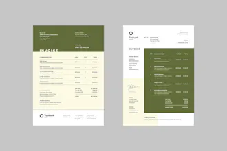 Free 10 InDesign Invoice Templates gallery image