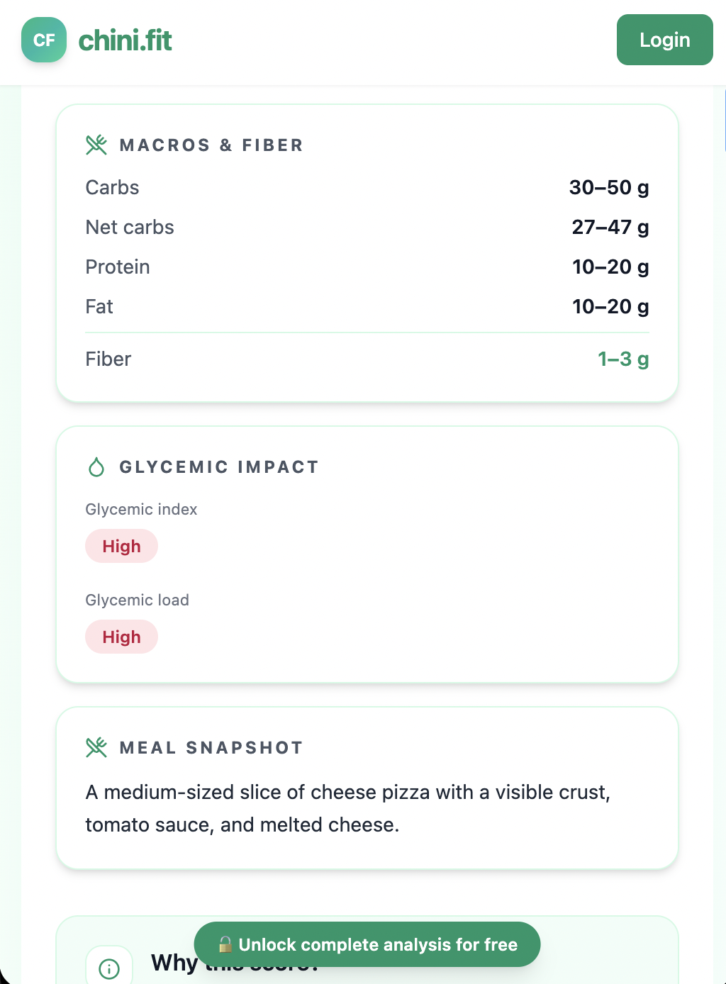 Chini.Fit - Find Hidden Sugar in Meals gallery image