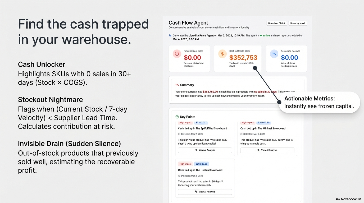 Metrixon AI: Shopify Automated BI Agent - Screenshot 4 showing product features and functionality
