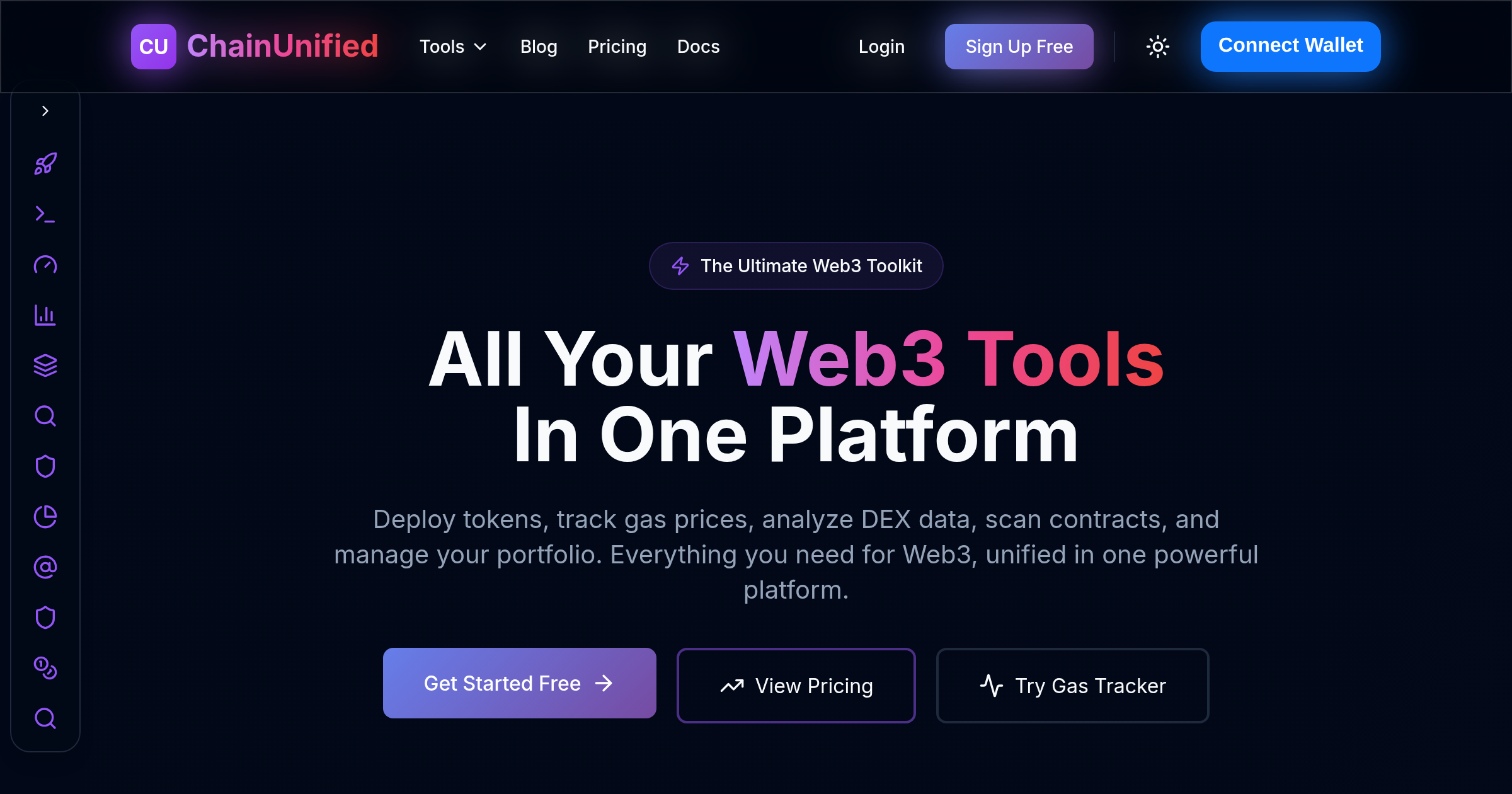 เชน - Web3 Tools Suite |Gas Tracker, Dex Analytics & Portfolio media 1