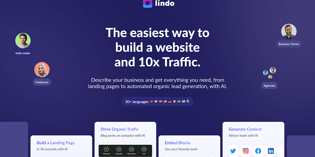 lindo.ai: Launch your own AI website builder under your brand | Product ...