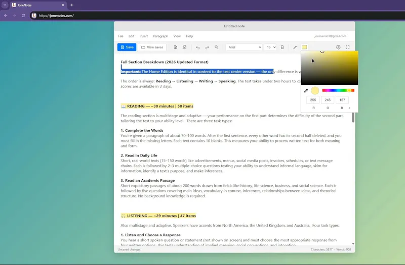 JoneNotes screenshot 3