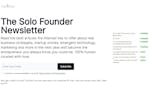 The Solo Founder Newsletter image