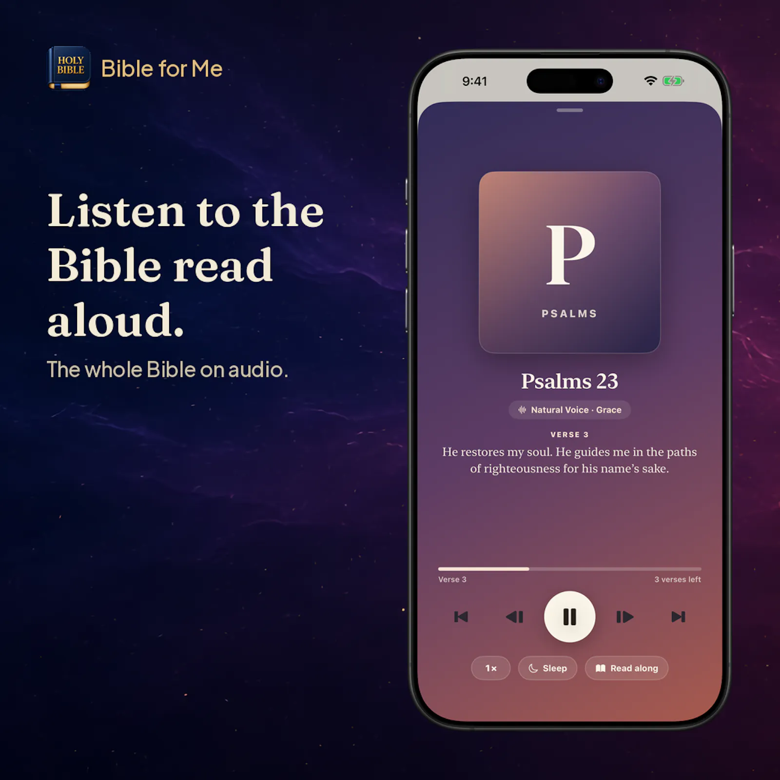 Bible for Me: Audio Bible screenshot 3
