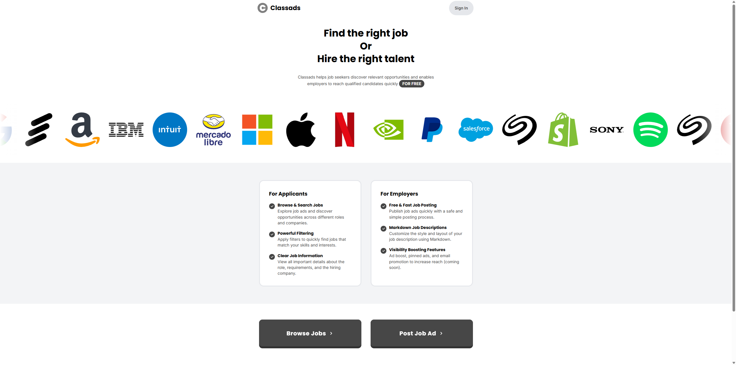 Classads launch gallery image
