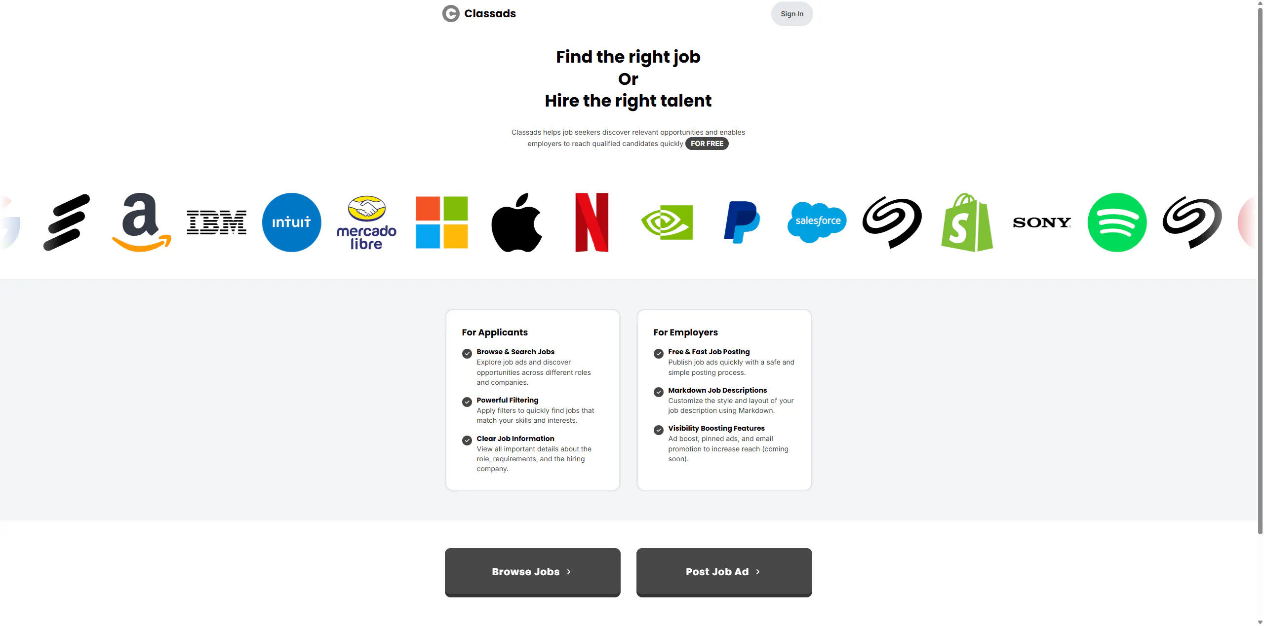Banner del producto Classads launch