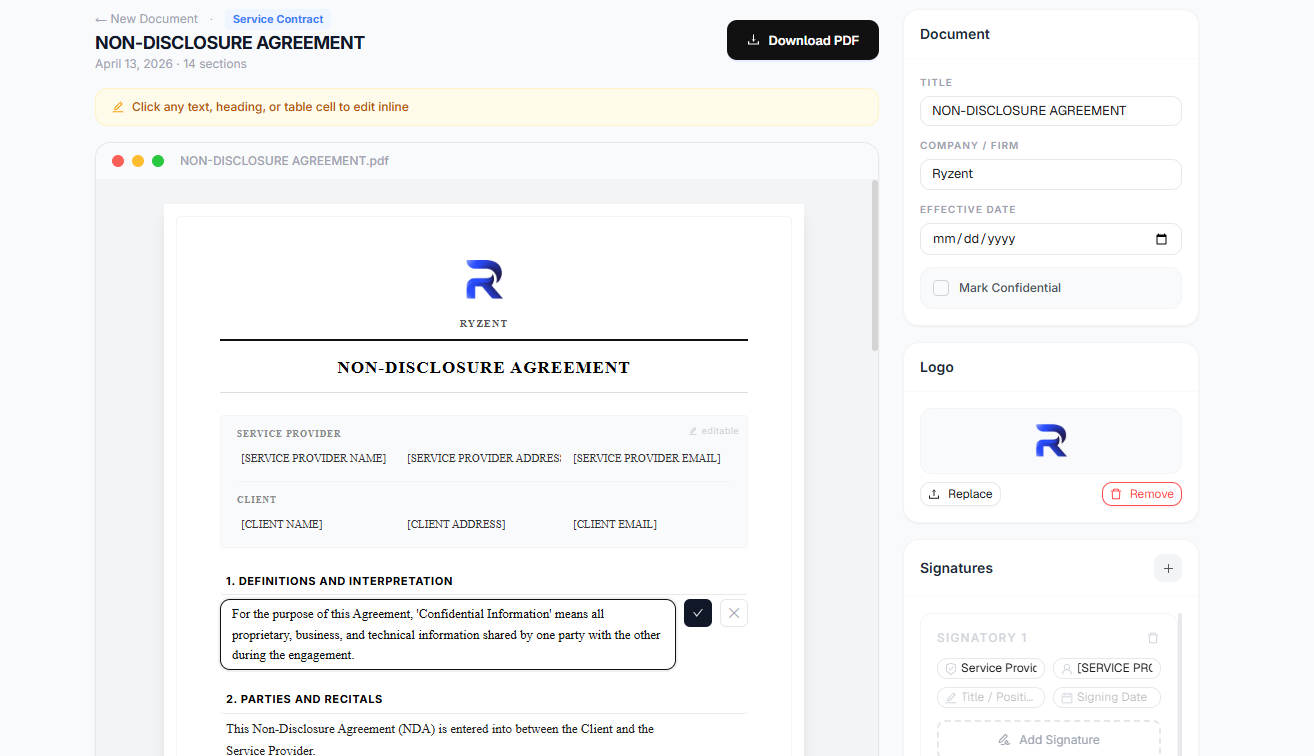 Ryzent Join Waitlist gallery image