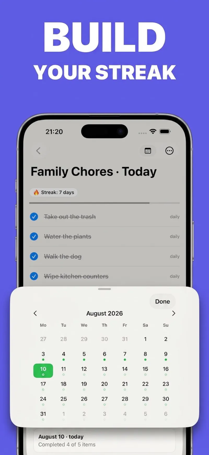 Loopcheck: Daily Checklist  screenshot 4