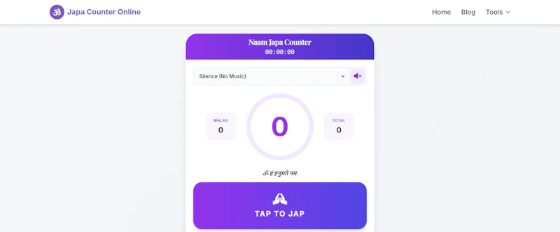 Free Japa Counter Online screenshot 1