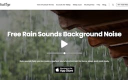 Online Free Rain Sounds by ShutEye media 2