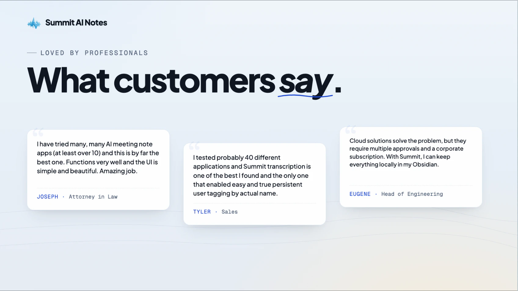 Summit AI Notes screenshot 4