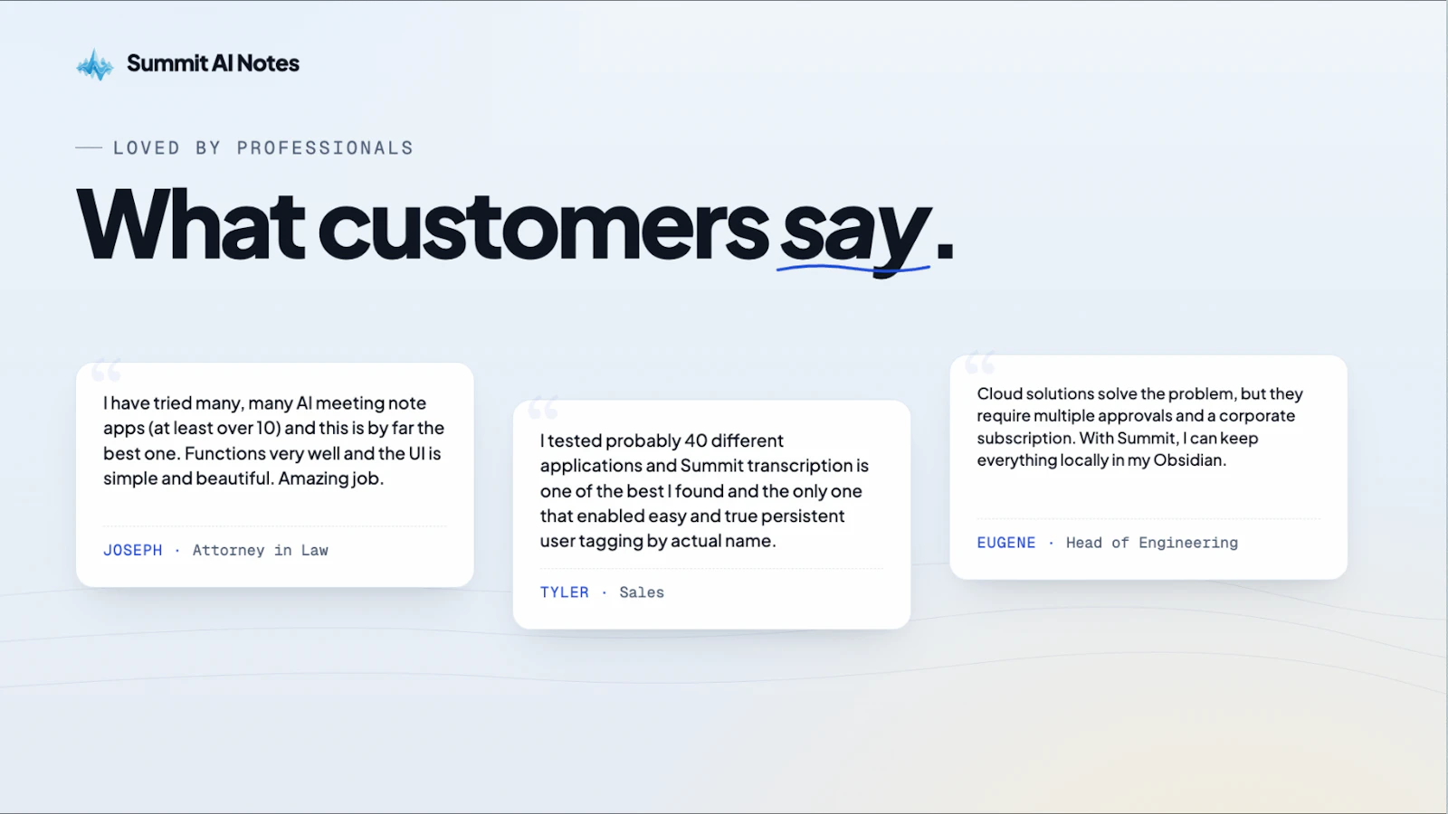 Summit AI Notes screenshot 5