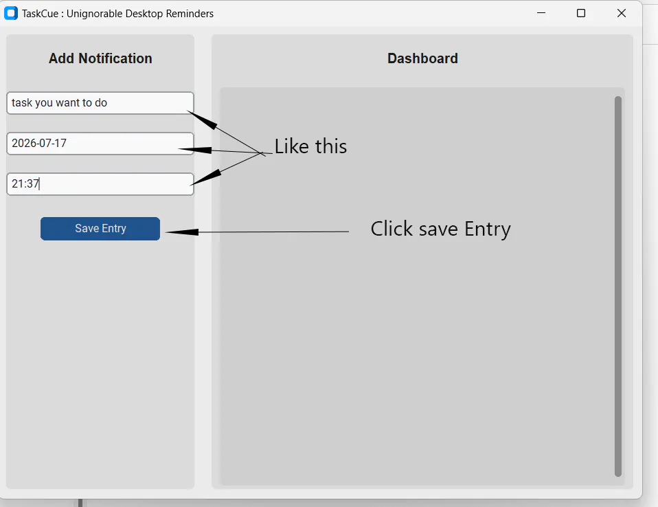 TaskCue: Unignorable Desktop Reminders gallery image
