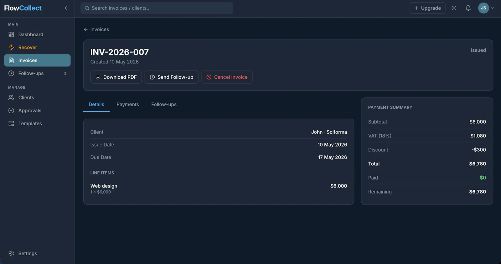 FlowCollect screenshot 5