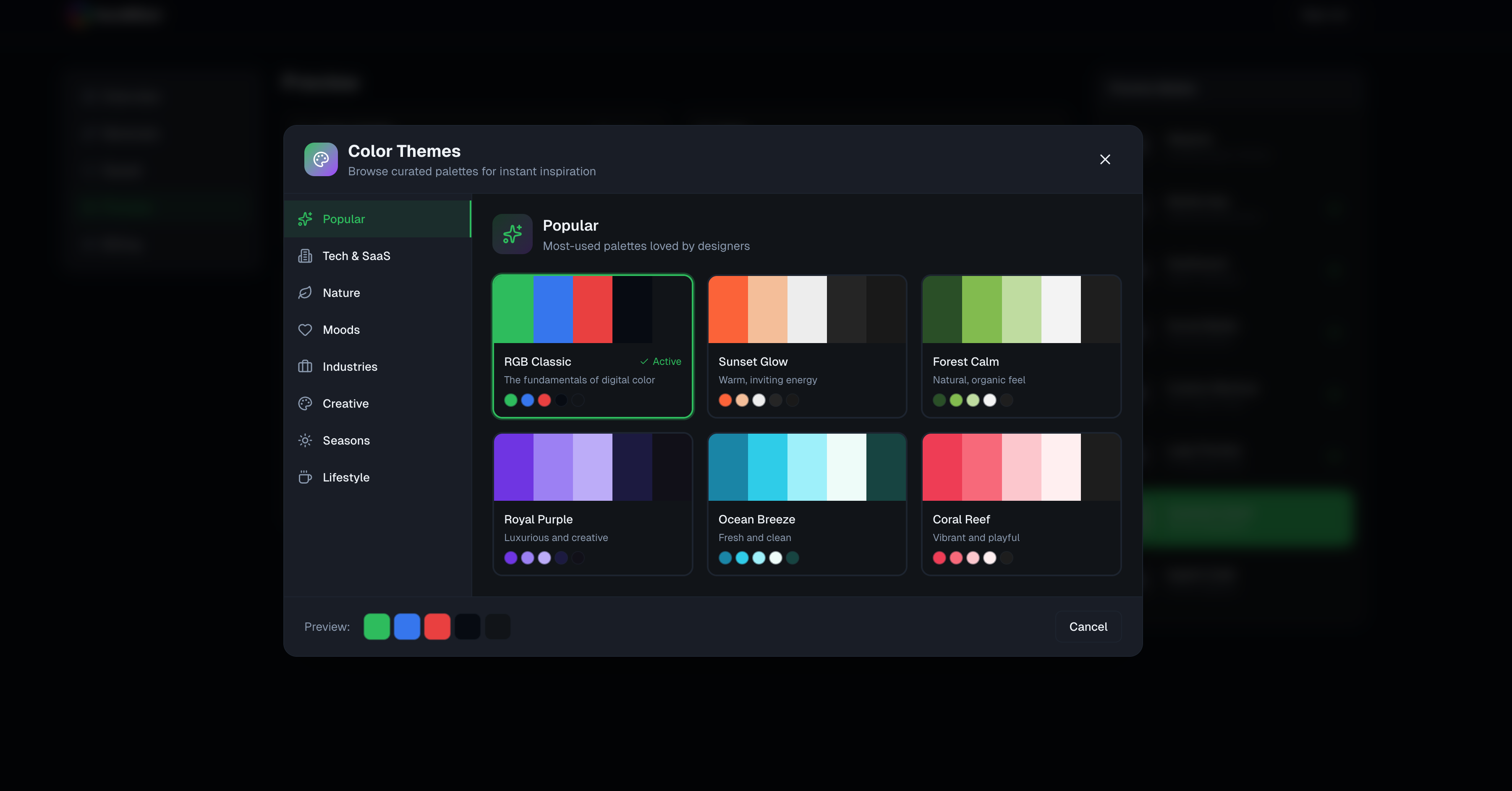 Aura Mixer- Generate Color Palettes  gallery image