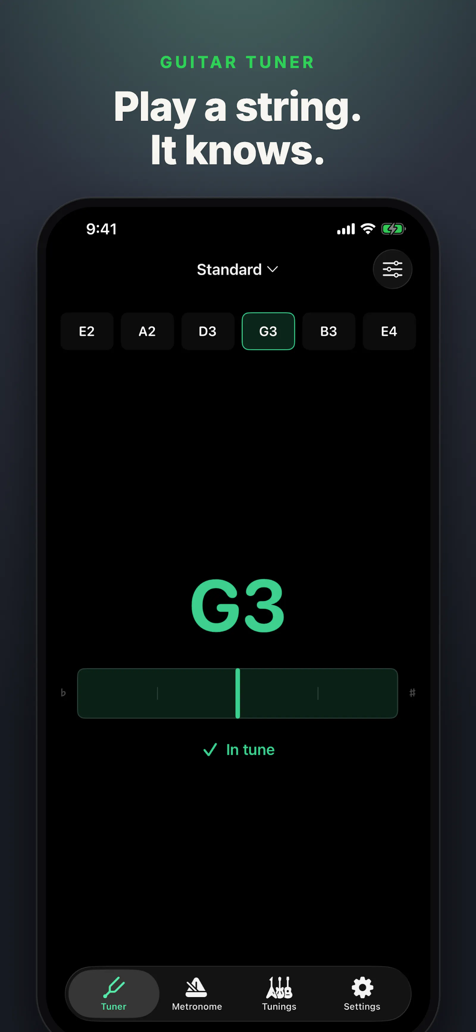 Retune - Guitar Tuner screenshot 1