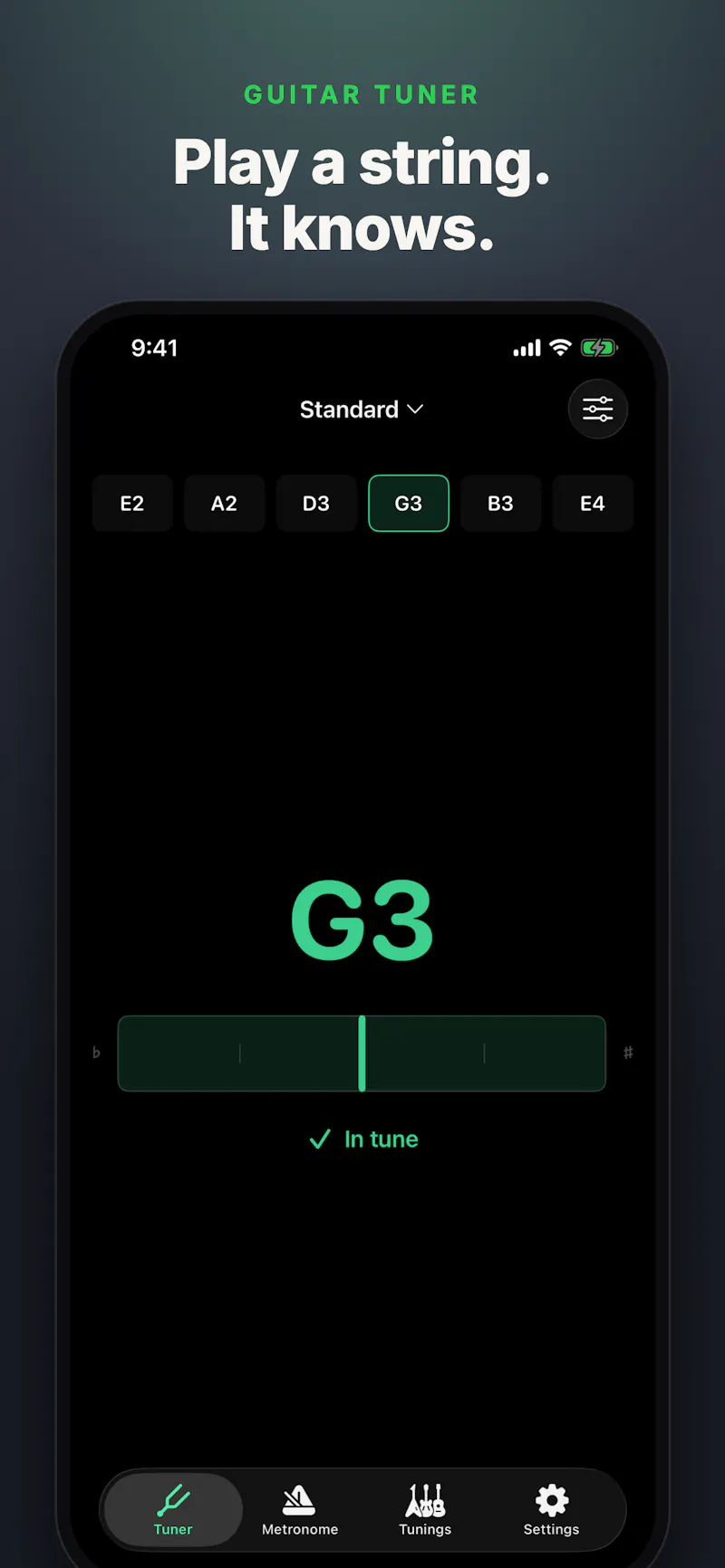 Retune - Guitar Tuner screenshot 1