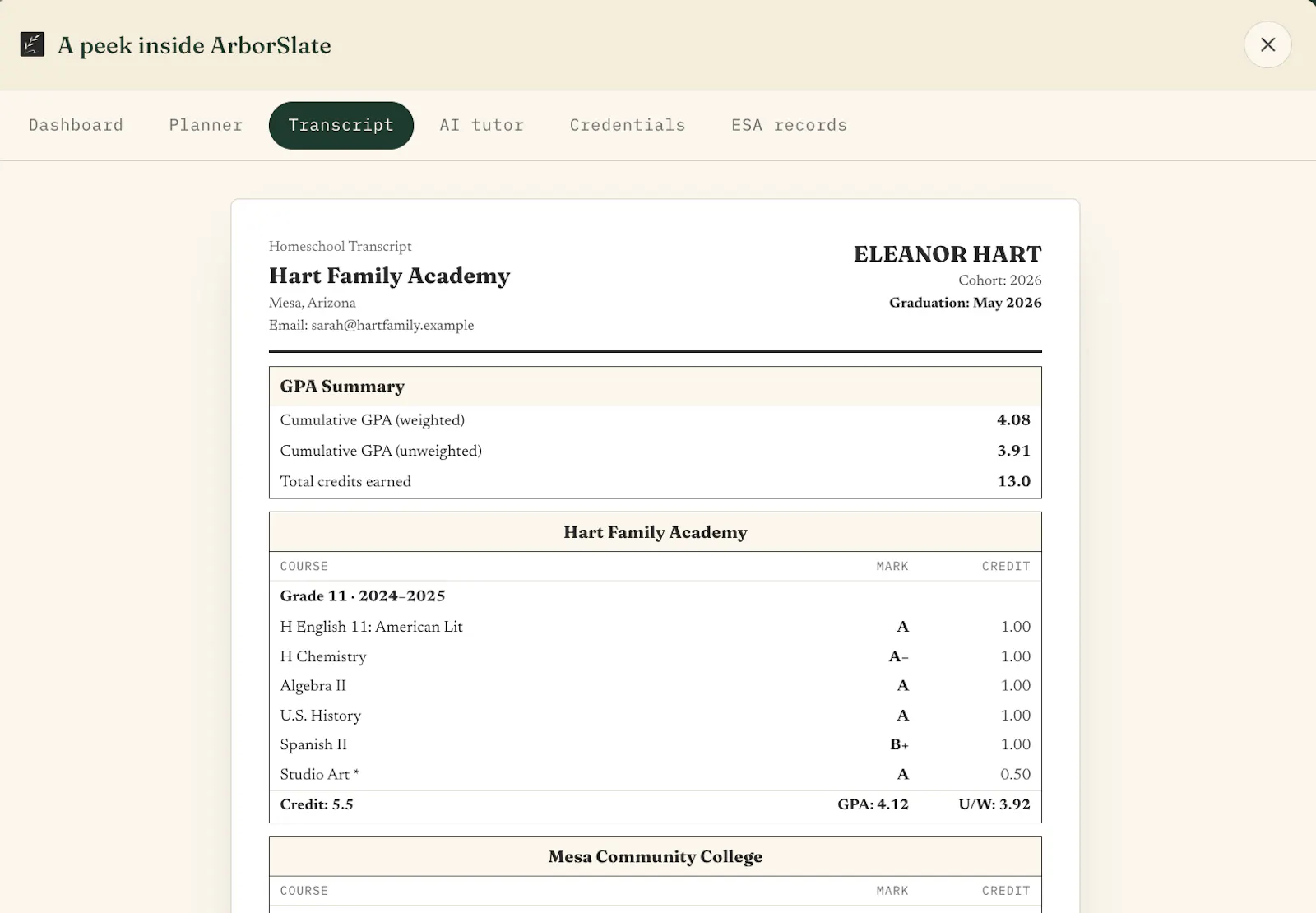 ArborSlate screenshot 2