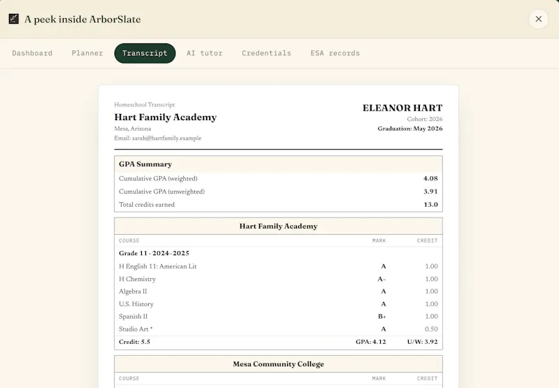ArborSlate screenshot 2